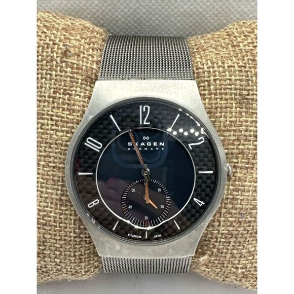 Skagen 805XLTTM1 Men Silver Stainless Steel Mesh Analog Dial Quartz Watch AEA153 main image 10